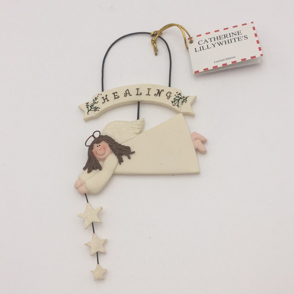 Catherine Lillywhite’s Angel Healing Christmas Tree Ornament Gail West Brand New